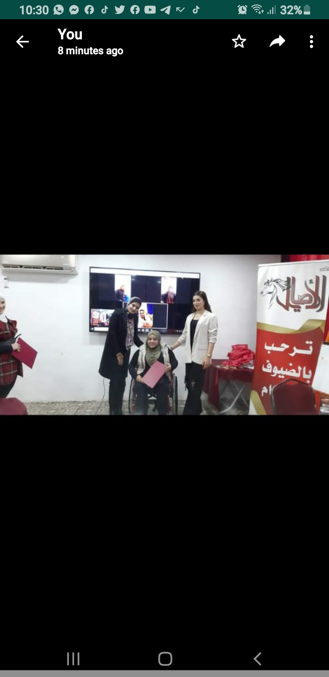 صورة مميزة: سفير السلام في الشرق الاوسط ملاك عبيدات في زيارة ة الى جمعية الاصايل الخيرية