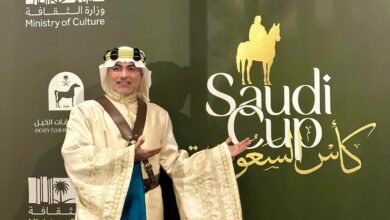 صورة توضيحية - إطلالة عاطف سندي برعاية من نادي رواد الأزياء في كأس السعودية على ميدان الملك عبدالعزيز للفروسية بمدينة الرياض