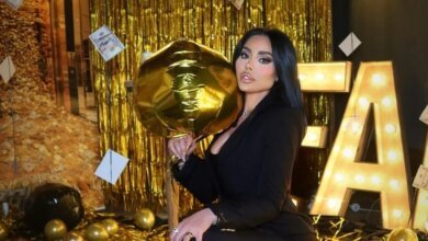 الفنانة فابيانا سكاف تحتفل بعيد ميلادها بإطلالة ذهبية تخطف الأنظار