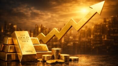 أسعار الذهب ترتفع إلى 4,646 دولار والأثر مرتبط بتحركات السندات