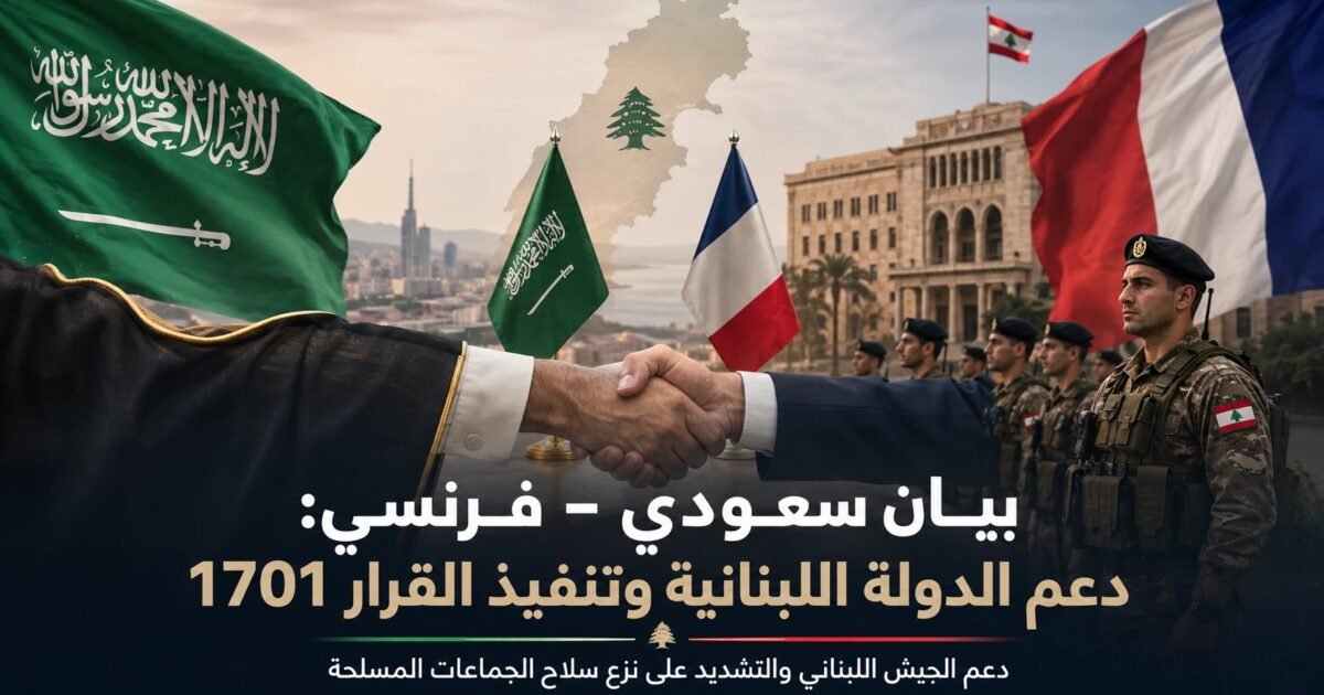 صورة مميزة: إصرار سعودي–فرنسي على انسحاب إسرائيل من كامل الأراضي اللبنانية