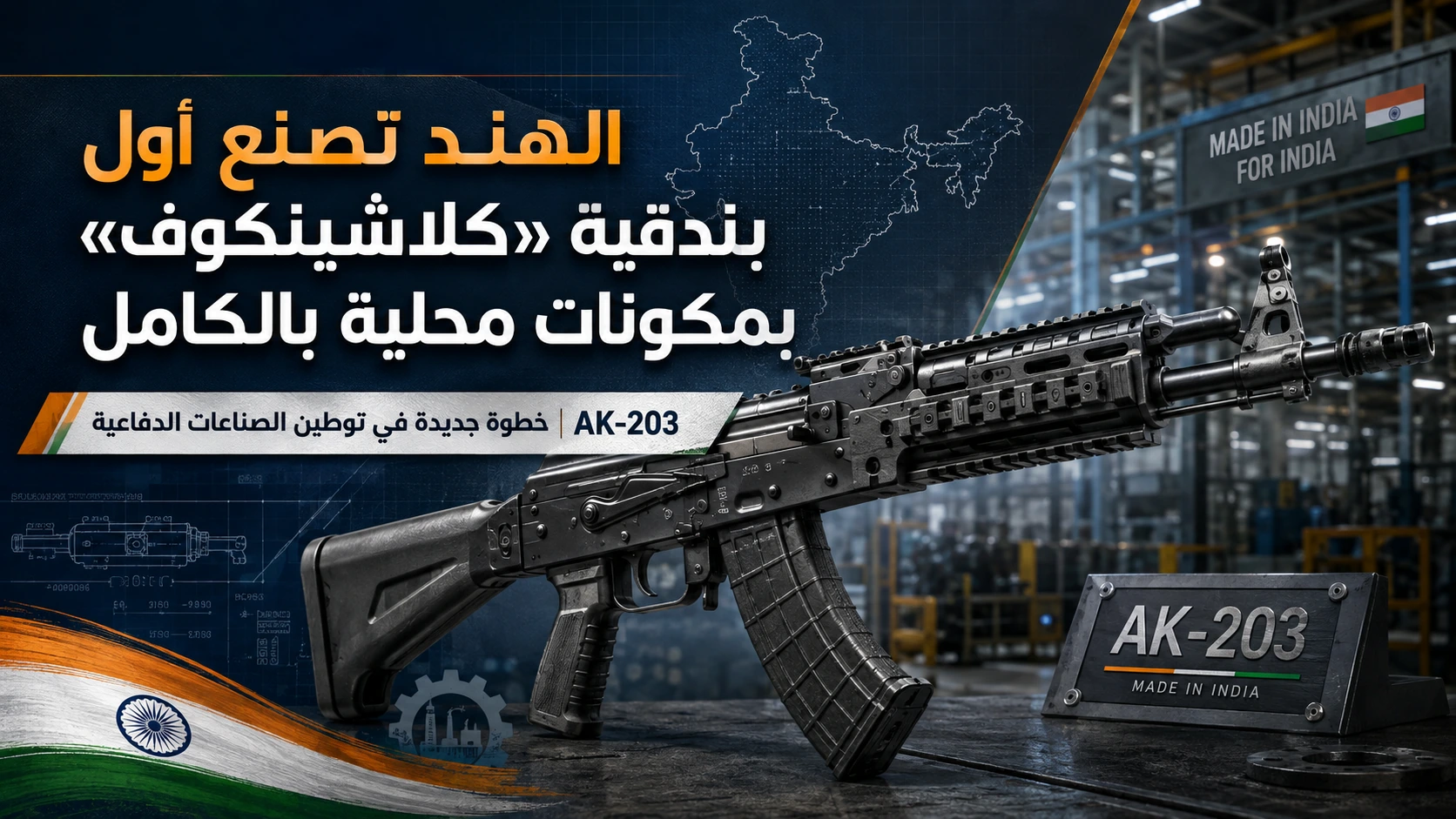 صورة مميزة: بندقية AK-203 الهندية بالكامل جاهزة للتسليم للجيش في سبتمبر 2026