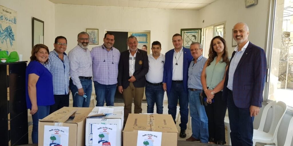 مبادرة من نادي روتاري عاليه توزيع ادوية ة للاطفال في سبعة مستوصفات في منطقة الجرد