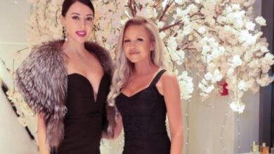 Supermodel Nesrin Sanad Stunned in a Glamorous Black Gown at Amber Niche Ceremony