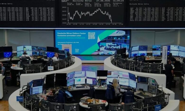 الأسهم الأوروبية ترتفع قبيل كلمة رئيس الفيدرالي الأميركي