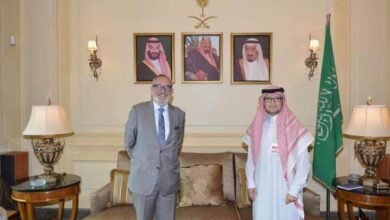 سفير خادم الحرمين الشريفين في لبنان يستقبل سفير مملكة بلجيكا