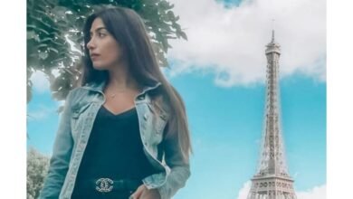 عارضة الازياء Elsa Boulos في العاصمة الفرنسية باريس