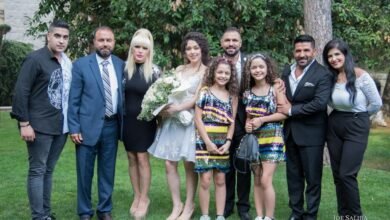 عقد قران نجل الفنان رضا على ابنة رئيس جمعية تجار عاليه سمير شهيب