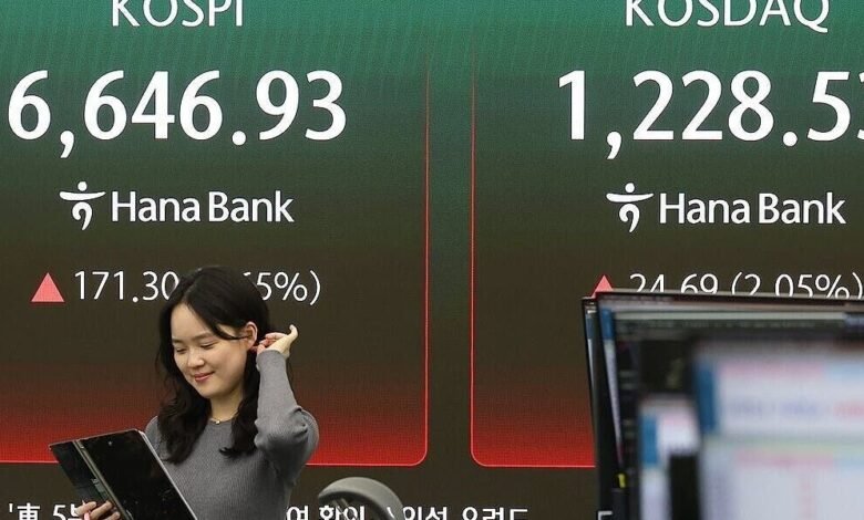 مؤشر كوسبي الكوري الجنوبي يهوي 8% والبورصة توقف التداول بعد تفعيل آليات الحماية