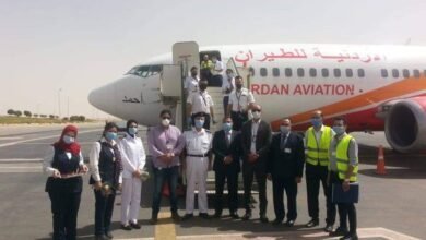 مطار أسيوط الدولي يستقبل أولى رحلات الاردنيه للطيران