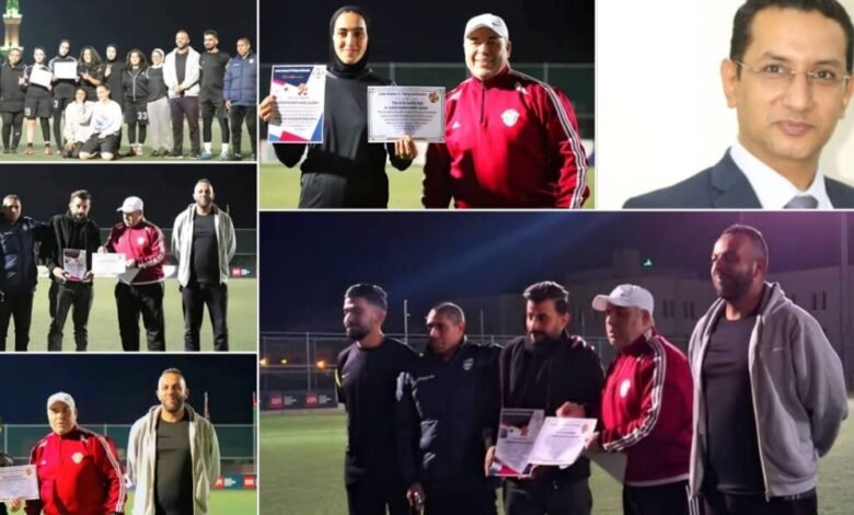 منظمة الضمير العالمي تبرز الدور الرياضي وتكرّم أبطال الكرة الأردنية